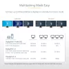StarTech.com hub MST de 3 puertos - DisplayPort a 3x HDMI, triple monitor 4K 60Hz, adaptador de vídeo multimonitor DP 1.4, cable integrado de 30cm, alimentado por USB, solo Windows