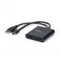 StarTech.com adaptador multimonitor de 2 puertos - Mini DisplayPort a 2x DisplayPort hub MST - doble 4K 30Hz - divisor de vídeo para modo de escritorio extendido solo en PCs Windows - mDP 1.2 a 2x DP