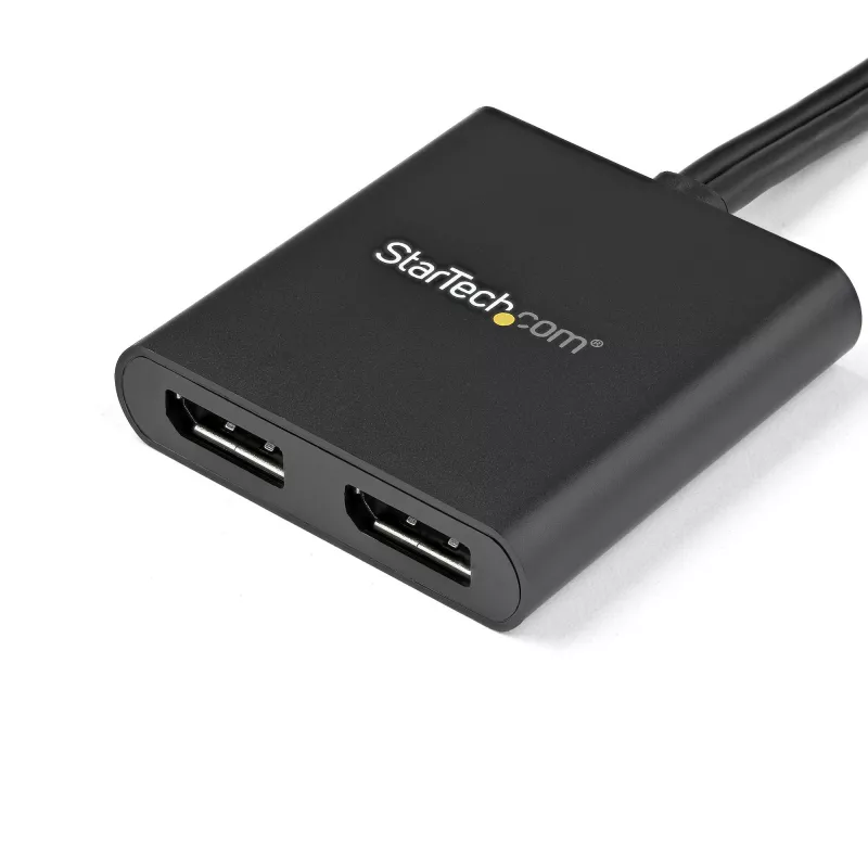 StarTech.com adaptador multimonitor de 2 puertos - Mini DisplayPort a 2x DisplayPort hub MST - doble 4K 30Hz - divisor de vídeo para modo de escritorio extendido solo en PCs Windows - mDP 1.2 a 2x DP
