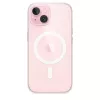 Funda protectora para iPhone 15 de Apple, MagSafe, transparente, PC, para 6,1 pulgadas