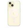 Funda protectora para iPhone 15 de Apple, MagSafe, transparente, PC, para 6,1 pulgadas