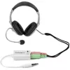 StarTech.com adaptador blanco para auriculares con conectores separados de auriculares/micrófono – 3,5 mm 4 polos a 2x 3 polos 3,5 mm M/H