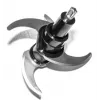 Picadora eléctrica Rommelsbacher MZ 400 — recipiente de cristal de 1,0 L, 400 W, cuchillas de acero inoxidable de 4 hojas, negra