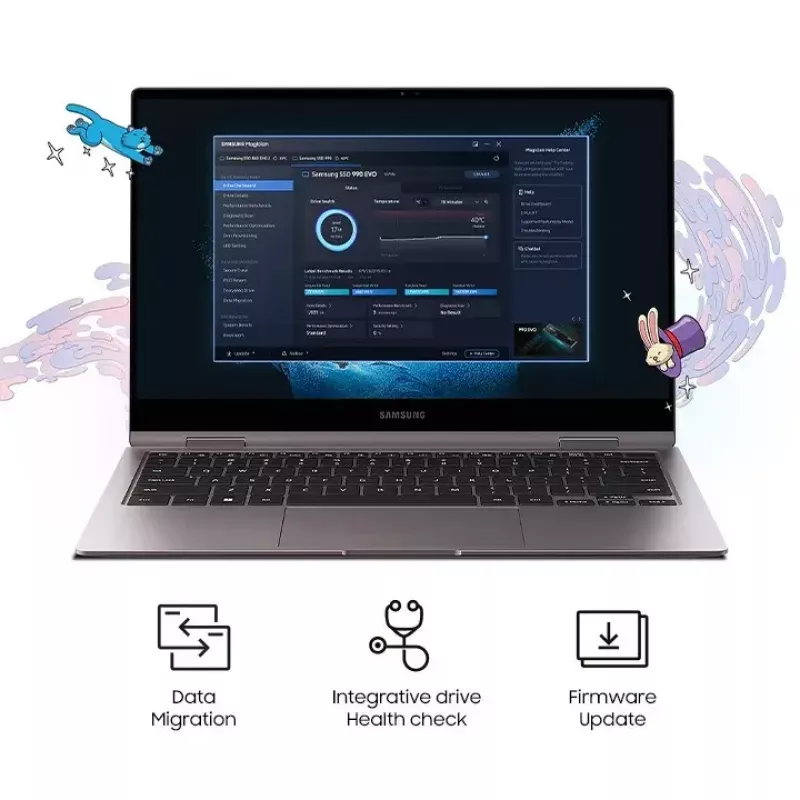 Unidad SSD Samsung 990 EVO 2000 GB M.2 2280 NVMe MZ-V9E2T0BW