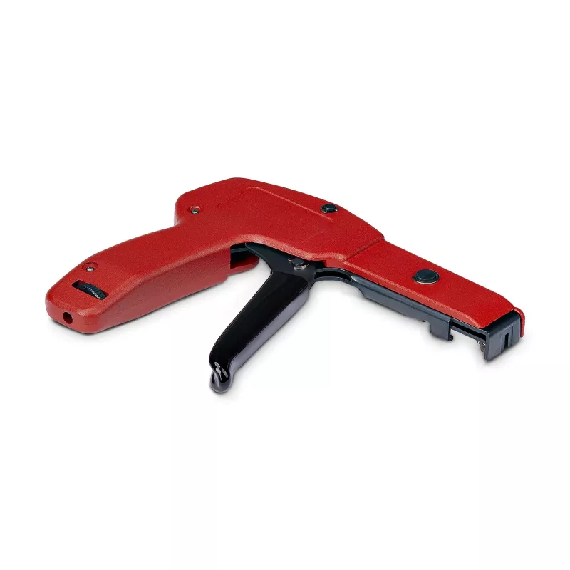 StarTech.com pistola atadora de bridas de nailon, herramienta de instalación y corte de bridas, herramienta de tensado/fijación de bridas, compatible con bridas de nailon de 2,4 mm a 4,8 mm, conforme a TAA