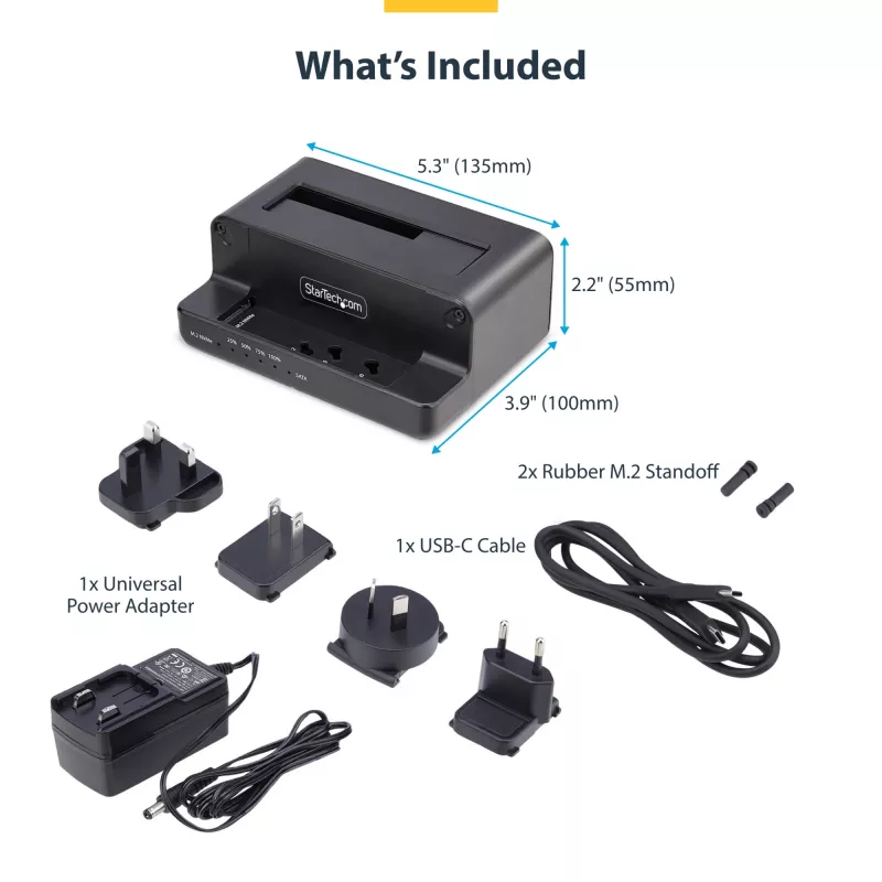 StarTech.com duplicador de unidades M.2 NVMe a SATA de 2,5/3,5