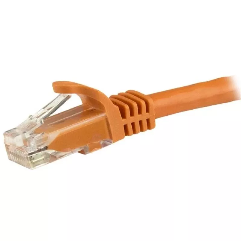 StarTech.com cable Ethernet CAT6 de 15m – Naranja cable Ethernet Gigabit CAT 6 – 250 MHz 100 W PoE RJ45 UTP cable de red/patch, protección de pestaña con alivio de tensión, probado individualmente