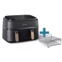 Freidora de aire Philips Serie 3000 NA352/04 9L 2750W doble cesta