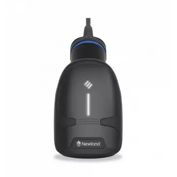 Lector de códigos de barras de mano Newland HR33 Marlin 1D/2D CMOS con cable negro