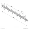 Soporte de pared para menú Neomounts NMPRO-WMB3 32-55