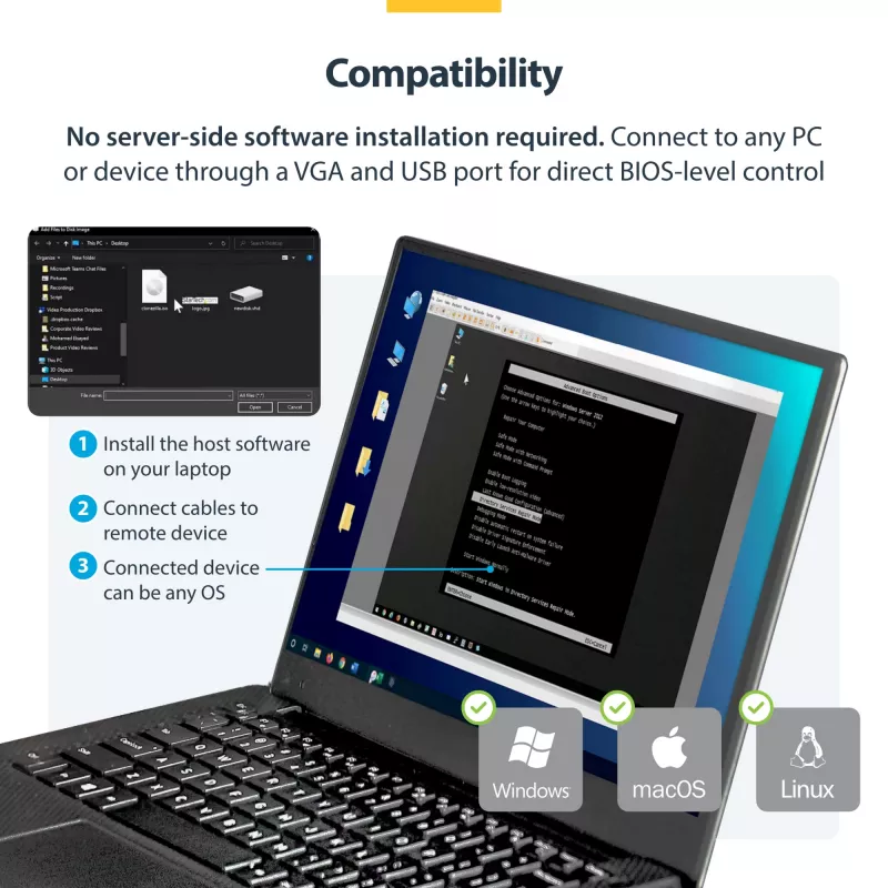 Adaptador USB Crash Cart StarTech.com con transferencia de archivos y captura de vídeo