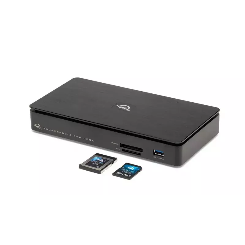 Dock OWC Thunderbolt Pro con cable Thunderbolt 3 negro 85W de alimentación 40 Gbit/s