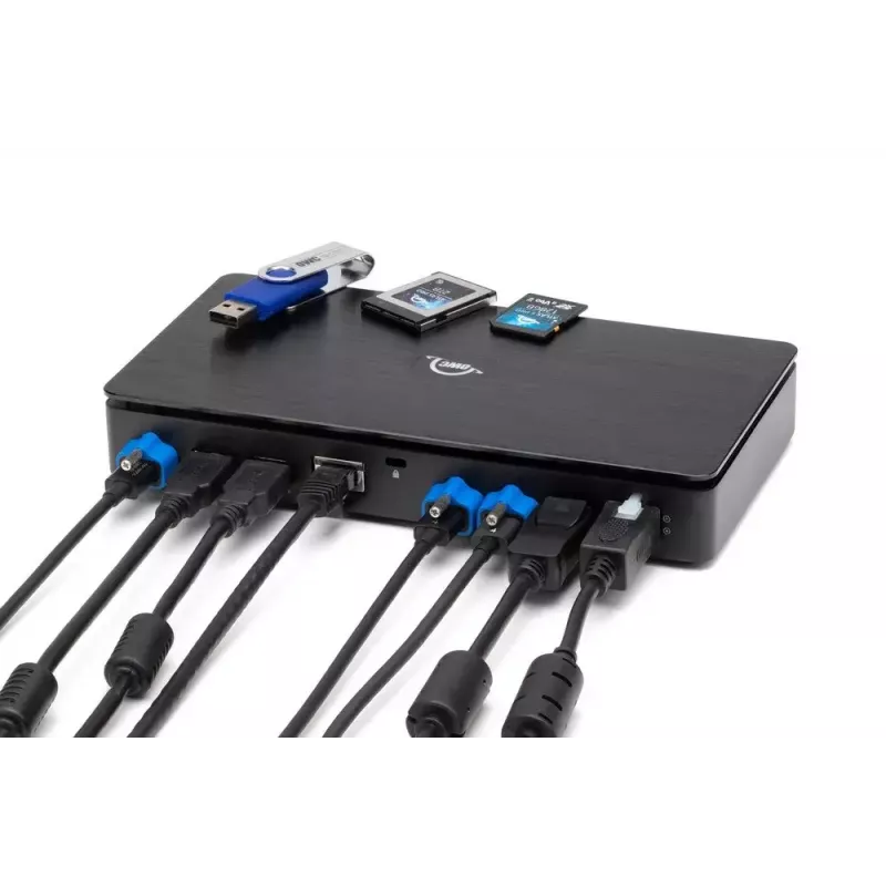 Dock OWC Thunderbolt Pro con cable Thunderbolt 3 negro 85W de alimentación 40 Gbit/s