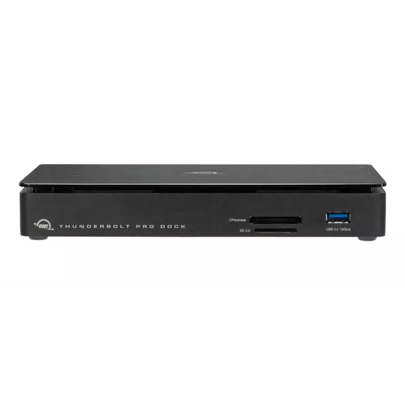 Dock OWC Thunderbolt Pro con cable Thunderbolt 3 negro 85W de alimentación 40 Gbit/s