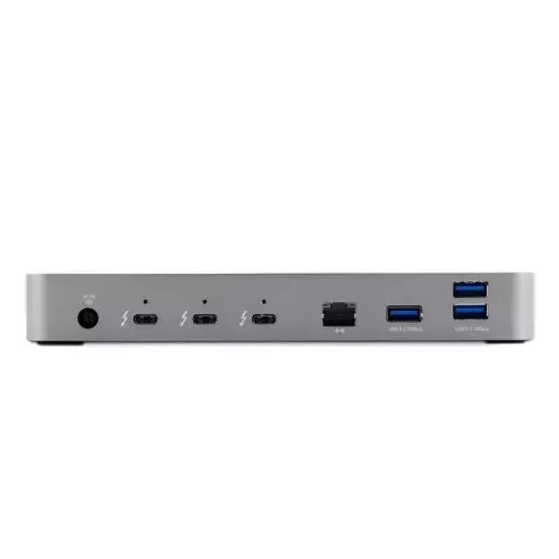 Dock con cable OWC Thunderbolt 4 negro gris 3,5 mm Ethernet 1000 Mbit/s