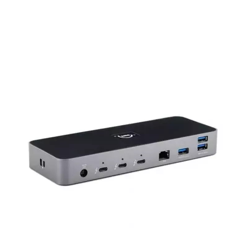 Dock con cable OWC Thunderbolt 4 negro gris 3,5 mm Ethernet 1000 Mbit/s
