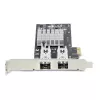 Tarjeta de red StarTech.com 2 puertos GbE SFP, PCIe 2.0 x1, controlador Intel I350-AM2 2x 1GbE, 1000BASE cobre/fibra, NIC Gigabit Ethernet de doble puerto, backplanes para sobremesa/servidor - compatible con Windows y Linux