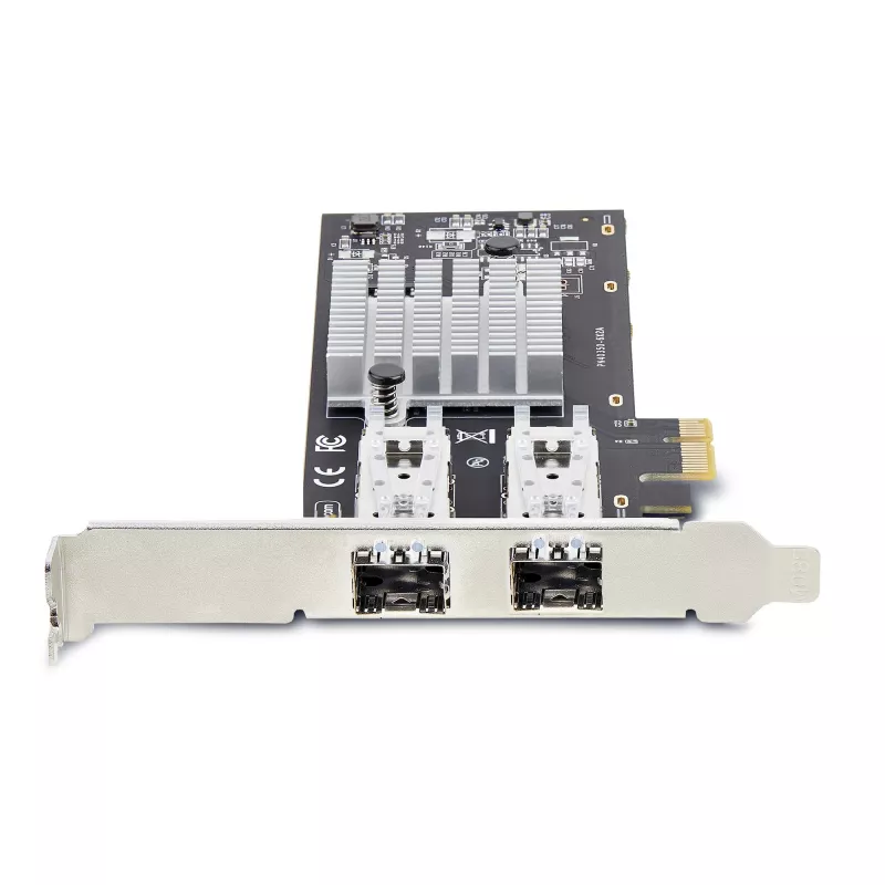 Tarjeta de red StarTech.com 2 puertos GbE SFP, PCIe 2.0 x1, controlador Intel I350-AM2 2x 1GbE, 1000BASE cobre/fibra, NIC Gigabit Ethernet de doble puerto, backplanes para sobremesa/servidor - compatible con Windows y Linux