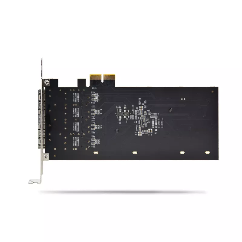 Tarjeta de red StarTech.com 4 puertos GbE SFP, PCIe 2.0 x2 (compatible con x4, x8, x16), controlador Intel I350-AM4 4x 1GbE, 1000BASE cobre/fibra, NIC Gigabit Ethernet de cuatro puertos para sobremesa/servidor - Windows y Linux