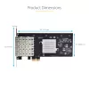 Tarjeta de red StarTech.com 4 puertos GbE SFP, PCIe 2.0 x2 (compatible con x4, x8, x16), controlador Intel I350-AM4 4x 1GbE, 1000BASE cobre/fibra, NIC Gigabit Ethernet de cuatro puertos para sobremesa/servidor - Windows y Linux