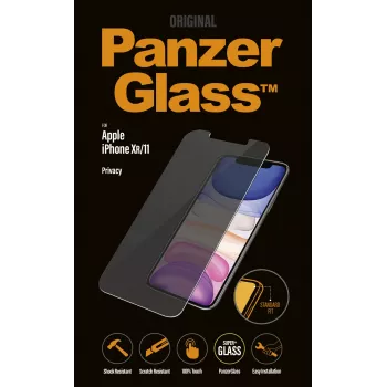 PanzerGlass ® Protector de pantalla de privacidad iPhone 11 | XR | Standard Fit