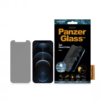 Protector de pantalla PanzerGlass para Apple iPhone 12 Pro Max, cristal templado + PET, filtro de privacidad, 6,7