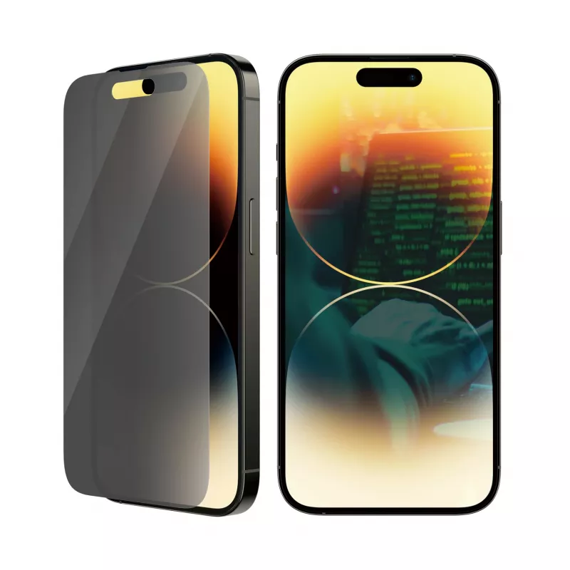 Protector de pantalla de privacidad PanzerGlass Apple iPhone 14 Pro resistente a arañazos y golpes