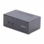 StarTech.com Conmutador KVM DisplayPort de 2 puertos para doble monitor, 4K 60Hz, 2 puertos hub USB 5Gbps, 2 puertos USB 2.0 HID, conmutación por tecla de acceso rápido y botón, conforme a TAA – Nivel de protección ESD 3