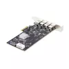 StarTech.com Tarjeta USB PCIe de 4 puertos, USB 3.2 5 Gbit/s, tarjeta de expansión PCI Express con 4 controladores USB independientes, 4 puertos USB-A, Windows/macOS/Linux