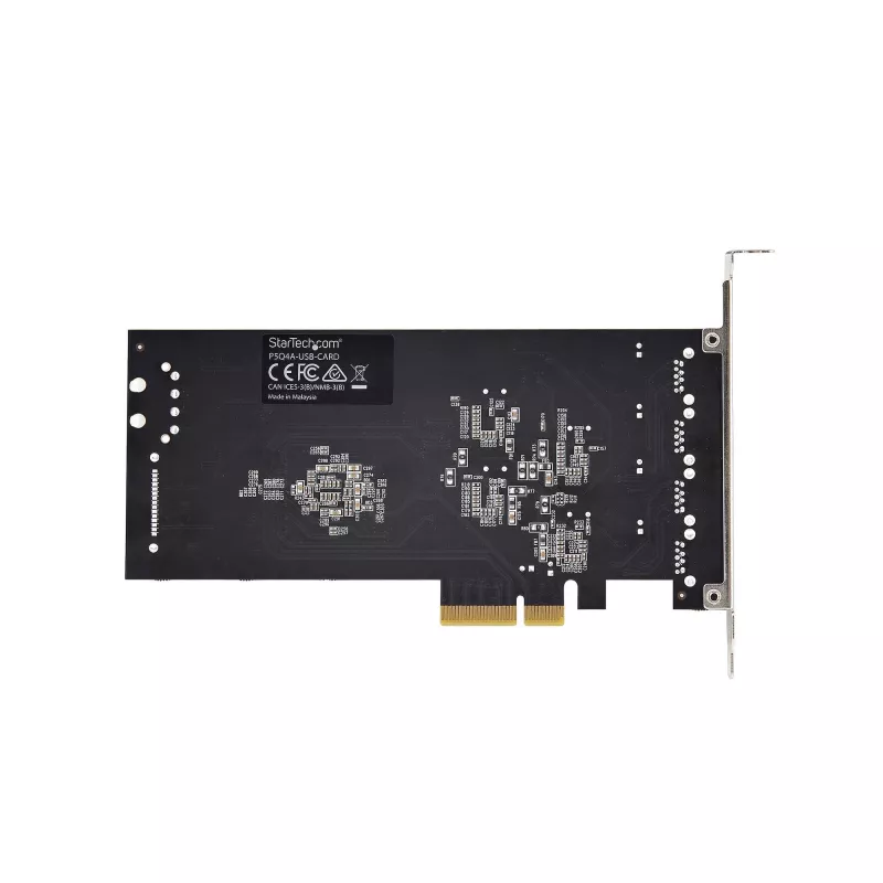 StarTech.com Tarjeta USB PCIe de 4 puertos, USB 3.2 5 Gbit/s, tarjeta de expansión PCI Express con 4 controladores USB independientes, 4 puertos USB-A, Windows/macOS/Linux