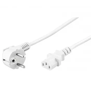 Microconnect PE010430W Cable de alimentación blanco 3 m conector macho Type E+F conector hembra C13