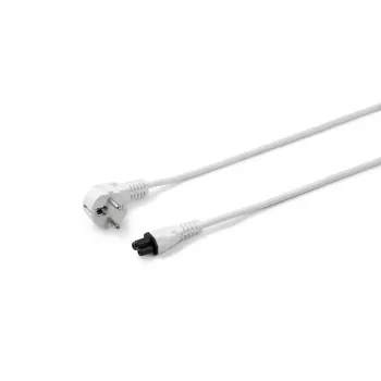 Microconnect PE010818W Cable de alimentación blanco 1,8 m conector macho Type F conector hembra C5