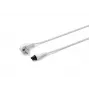 Microconnect PE010818W Cable de alimentación blanco 1,8 m conector macho tipo F conector hembra C5