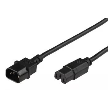Microconnect PE011405 Cable de alimentación negro 0,5 m conector hembra C14 conector hembra C15