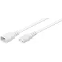 Microconnect PE040605W Cable de alimentación blanco 0,5 m conector hembra C14 conector hembra C13