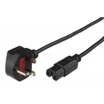Microconnect PE090420C15 Cable de alimentación negro 2 m BS 1363 conector hembra C15