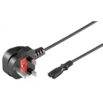 Microconnect PE090718 Cable de alimentación negro 1,8 m conector macho tipo G conector hembra C7