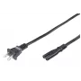 Microconnect PE110718 Cable de alimentación negro 1,8 m conector macho tipo A conector hembra C7
