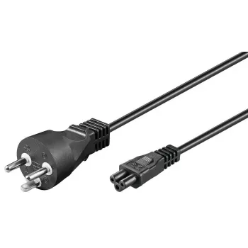 Microconnect PE120805 Cable de alimentación negro 0,5 m conector macho tipo K conector hembra C5