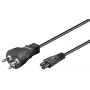 Microconnect PE120805 Cable de alimentación negro 0,5 m conector macho tipo K conector hembra C5