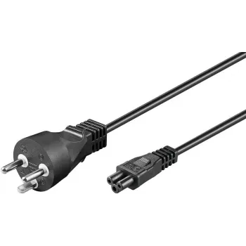 Microconnect PE120810 Cable de alimentación negro 1 m conector macho tipo K conector hembra C5