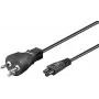 Microconnect PE120810 Cable de alimentación negro 1 m conector macho tipo K conector hembra C5