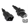 Microconnect PE152018 Cable de alimentación negro 1,8 m conector hembra C20 conector hembra C15
