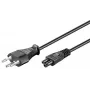 Microconnect PE160830 Cable de alimentación negro 3 m conector macho tipo J conector hembra C5