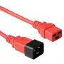 Microconnect PE2019R09 Cable de alimentación rojo 0,9 m conector hembra C20 conector hembra C19