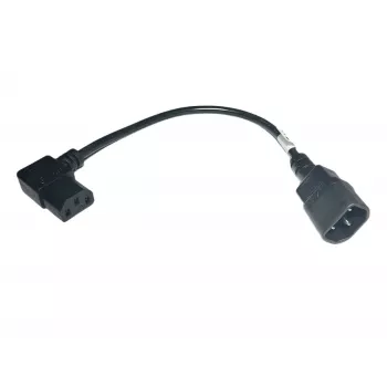 Microconnect PEA1416 Cable de alimentación negro 0,3 m conector hembra C13 conector hembra C14