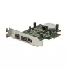 StarTech.com Tarjeta adaptadora FireWire 1394 PCI Express 3 puertos 2b 1a Low Profile