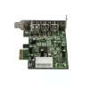 StarTech.com Tarjeta adaptadora FireWire 1394 PCI Express 3 puertos 2b 1a Low Profile
