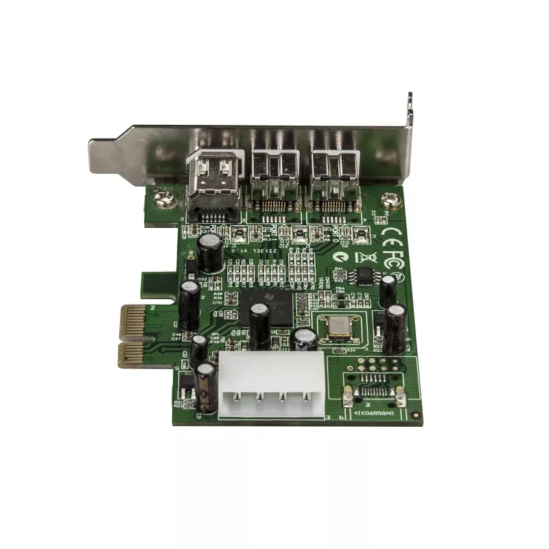 StarTech.com Tarjeta adaptadora FireWire 1394 PCI Express 3 puertos 2b 1a Low Profile