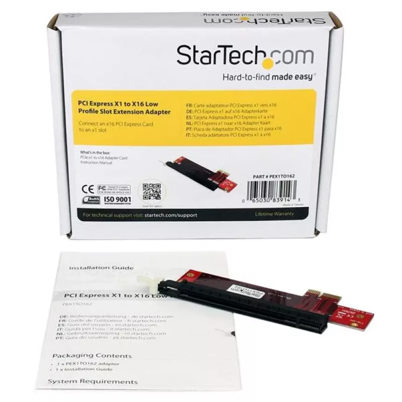 StarTech.com Adaptador de expansión de ranura PCI Express X1 a X16 Low Profile